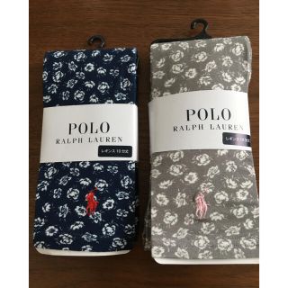 ポロラルフローレン(POLO RALPH LAUREN)の新品タグ付　ラルフローレンレギンス2足セット　10分丈　Mサイズ　紺　グレー(レギンス/スパッツ)