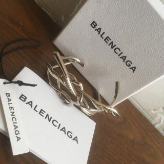 バレンシアガ(Balenciaga)のレア　専用バレンシアガ　バングル　ブレスレット　シルバー　刻印あり(ブレスレット/バングル)