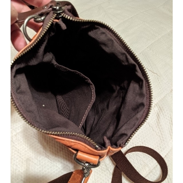 BAGGY PORT(バギーポート)のBAGGI PORT レザーショルダーバック　キャメルカラー メンズのバッグ(ショルダーバッグ)の商品写真