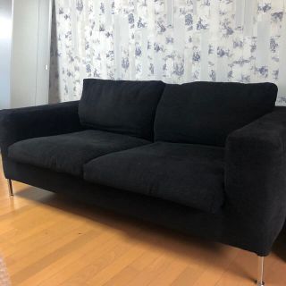 カッシーナ(Cassina)のカッシーナ　BOXソファ　二人掛け　ダークグレー　ファブリック(三人掛けソファ)