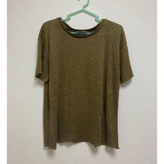 ザラ(ZARA)のZARA S オリーブ　Tシャツ　(Tシャツ(半袖/袖なし))