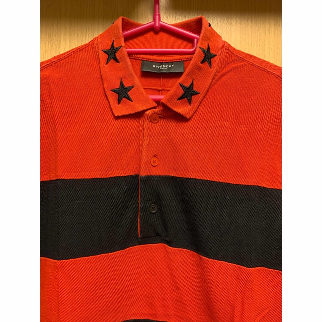 ☆GIVENCHY メンズポロシャツ ボーダーカットソー サイズM ジバンシー