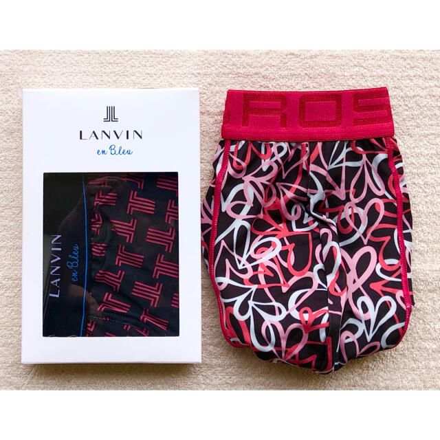 本日迄！LANVIN en Bleu＆BROS ボクサーパンツ Ｍ 2枚セット