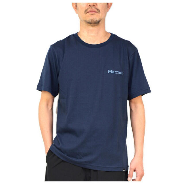 MARMOT(マーモット)のMarmotマーモット Tシャツ ビッグドットMハーフスリーブクルー紺 メンズM メンズのトップス(Tシャツ/カットソー(半袖/袖なし))の商品写真