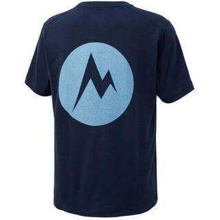 マーモット(MARMOT)のMarmotマーモット Tシャツ ビッグドットMハーフスリーブクルー紺 メンズM(Tシャツ/カットソー(半袖/袖なし))