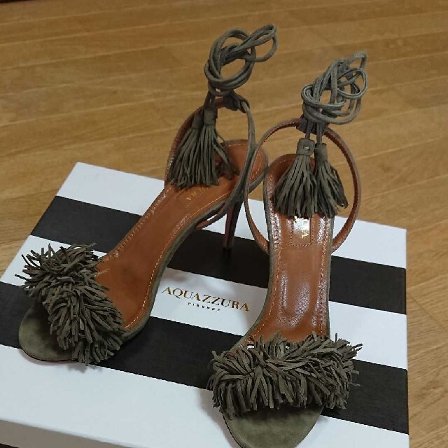 新品未使用】aquazzura フリンジサンダル アクアズーラ | loneoakpoint.com