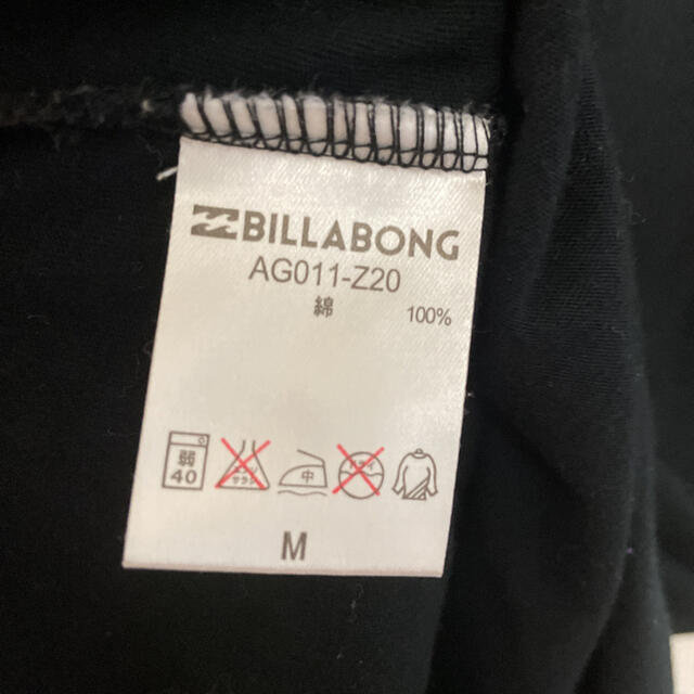 billabong(ビラボン)のBILLABONG、ビラボン、Tシャツ、黒、Mサイズ、格安 メンズのトップス(Tシャツ/カットソー(半袖/袖なし))の商品写真