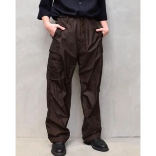 コモリ(COMOLI)のAURALEE 21ss NYLON FATIGUE PANTS ブラウン(ワークパンツ/カーゴパンツ)