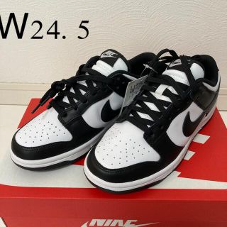 ナイキ(NIKE)の24.5 NIKE WMNS DUNK LOW "WHITE/BLACK"(スニーカー)