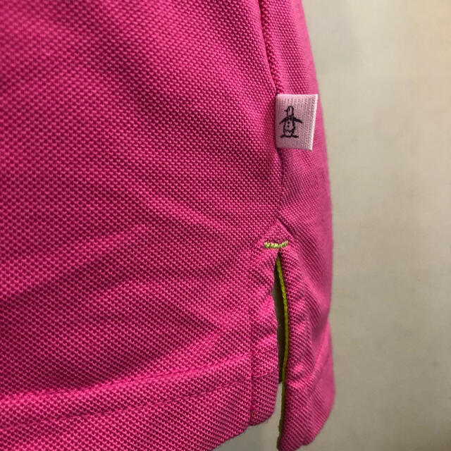 Munsingwear(マンシングウェア)のマンシングウェア ゴルフ ポロシャツ ウェア ピンク×ライム Lサイズ スポーツ/アウトドアのゴルフ(ウエア)の商品写真