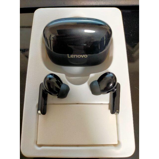Lenovo(レノボ)のLenovo XT90 ワイヤレスイヤホン−ブラック スマホ/家電/カメラのオーディオ機器(ヘッドフォン/イヤフォン)の商品写真