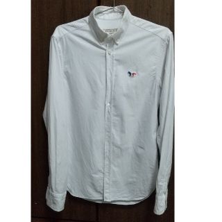 メゾンキツネ(MAISON KITSUNE')のメゾンキツネ　オックスフォードシャツ　白　36(シャツ)