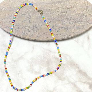 ザラ(ZARA)のmulch colour mix necklace マルチカラービーズネックレス(ネックレス)