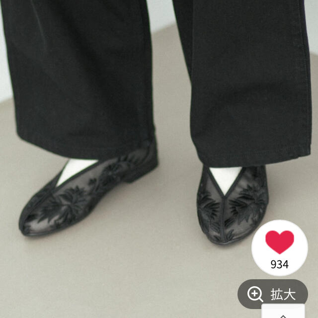 niko and...(ニコアンド)の≪のんCM着用アイテム≫オリジナルチュールフラットパンプス レディースの靴/シューズ(ハイヒール/パンプス)の商品写真
