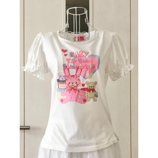 ベイビーザスターズシャインブライト(BABY,THE STARS SHINE BRIGHT)の★BABY2枚セット★パフスリーブTシャツ　うさくみゃちゃん＆オズの魔法使い(Tシャツ(半袖/袖なし))