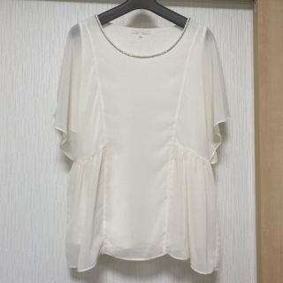 プロポーションボディドレッシング(PROPORTION BODY DRESSING)のプロポーションボディドレッシング　ビジュー付きゆったりシフォンブラウス(シャツ/ブラウス(半袖/袖なし))