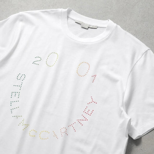 Stella McCartney(ステラマッカートニー)のステラマッカートニー　カラフル　スマイルTシャツ　ニコちゃん　2001 ホワイト レディースのトップス(Tシャツ(半袖/袖なし))の商品写真