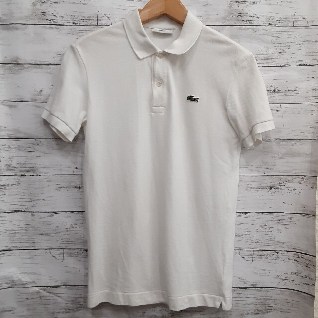 ✨人気✨　LACOSTE(ラコステ)　メンズポロシャツ　ホワイト　size 2 4