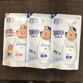 ユニリーバ(Unilever)のダヴ クリーミー泡洗顔料 詰め替え140ml ３個(洗顔料)