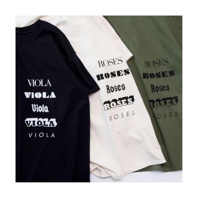 カーキ素材未使用｜VIOLA&ROSES｜Tシャツ｜L｜カーキ｜20-21