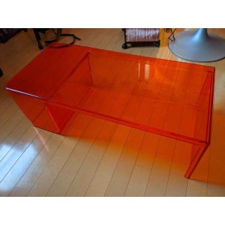 カルテル(kartell)のKARTELL カルテル ウザメ センターテーブル　オレンジ(コーヒーテーブル/サイドテーブル)