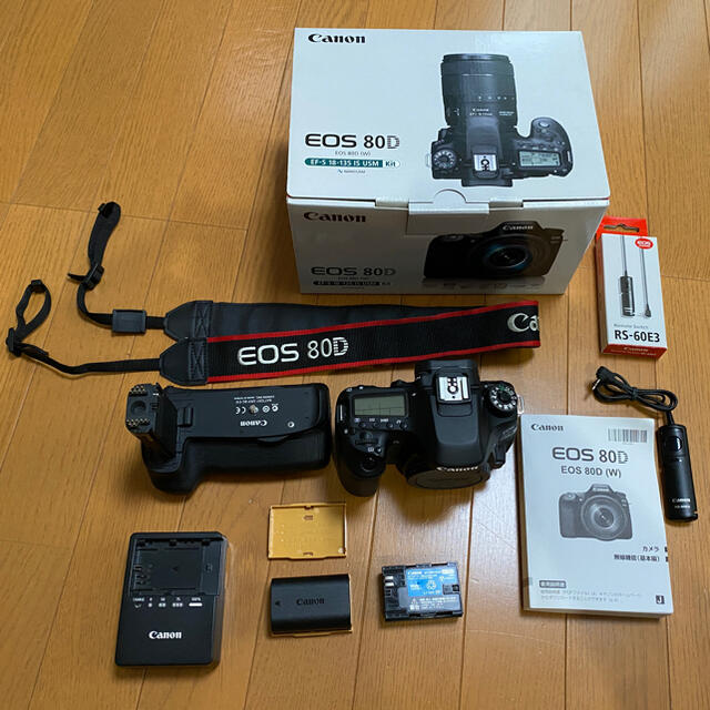 値引きする Canon - 【値下げ中】7/3迄CANON EOS80D ボディ+バッテリー