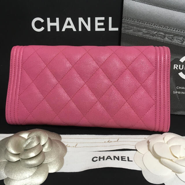 CHANEL(シャネル)の♡様専用♡超美品♡ シャネル キャビアスキン ボーイシャネル  長財布 正規品 レディースのファッション小物(財布)の商品写真