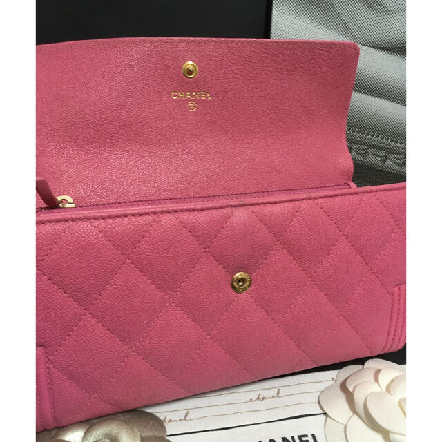 CHANEL(シャネル)の♡様専用♡超美品♡ シャネル キャビアスキン ボーイシャネル  長財布 正規品 レディースのファッション小物(財布)の商品写真