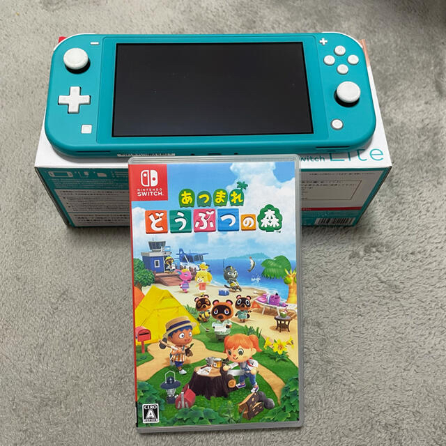 任天堂Nintendo Switch  Lite ターコイズ ＋あつもりカセット