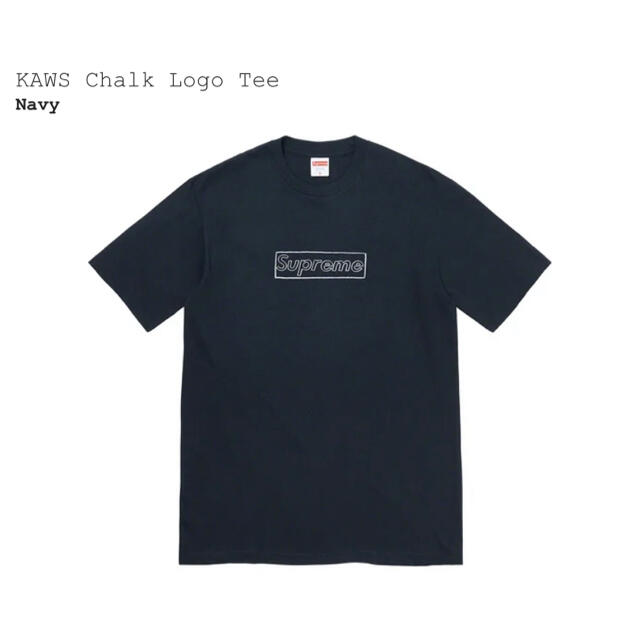 Mサイズ　新品　正規品 SUPREME KAWS Chalk Logo Tee