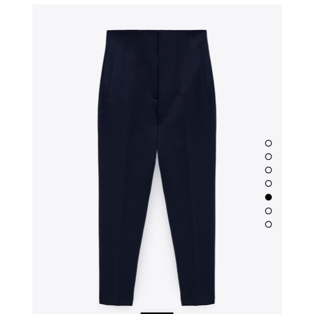 ZARA(ザラ)のZARA ハイウエストパンツ XL 黒 レディースのパンツ(クロップドパンツ)の商品写真