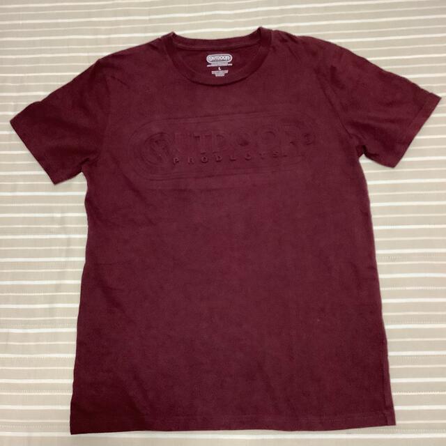 OUTDOOR(アウトドア)のOUTDOOR アウトドア Tシャツ  Ｌサイズワインレッド① メンズのトップス(Tシャツ/カットソー(半袖/袖なし))の商品写真