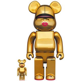 メディコムトイ(MEDICOM TOY)のBE@RBRICK SORAYAMA 2G GOLD 100％ 400%(その他)