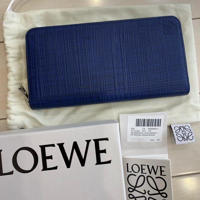 LOEWE✨美品　長財布　ネイビー　メンズも使える！