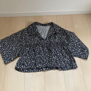 ザラ(ZARA)のZARA 花柄ショート丈シャツ(シャツ/ブラウス(半袖/袖なし))