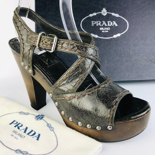 PRADA ウッドサンダル