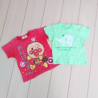 アンパンマン(アンパンマン)の９０センチ　半袖　Ｔシャツ　セット　アンパンマン(Tシャツ/カットソー)