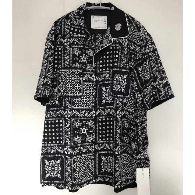 メンズSacai 21ss Archive Print Mix Shirt