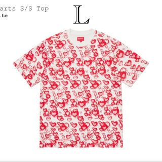 シュプリーム(Supreme)のLサイズ supreme Hearts S/S Top (Tシャツ/カットソー(半袖/袖なし))