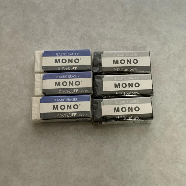 【未使用】消しゴム　MONO　６個セット インテリア/住まい/日用品の文房具(消しゴム/修正テープ)の商品写真