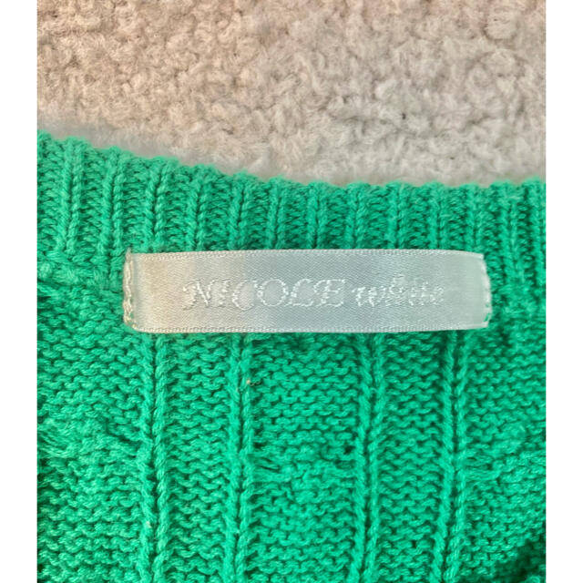 NICOLE(ニコル)のニコル　緑のセーター レディースのトップス(ニット/セーター)の商品写真
