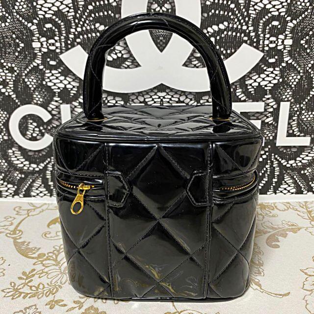CHANEL - 超希少品☆正規品☆バニティバッグ ハート ミラー エナメル