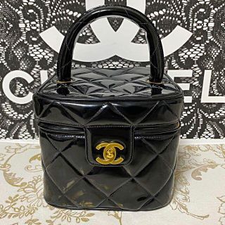 シャネル(CHANEL)の超希少品☆正規品☆バニティバッグ ハート ミラー エナメル ヴィンテージシャネル(ハンドバッグ)