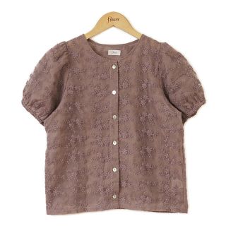 フラワー(flower)のblooming sheer top ～ﾌﾞﾙｰﾐﾝｸﾞｼｱｰﾄｯﾌﾟ(シャツ/ブラウス(半袖/袖なし))