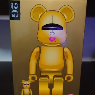 メディコムトイ(MEDICOM TOY)のBE@RBRICK SORAYAMA 2G GOLD Ver 100％ 400％(その他)