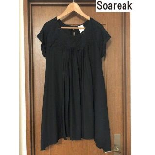 ソアリーク(Soareak)の新品同様ソアリークSoareak★レース切替ワンピース(ミニワンピース)