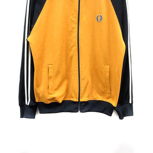 FRED PERRY(フレッドペリー)のフレッドペリー トラックジャケット ジップアップ ロゴ M オレンジ 紺 メンズのジャケット/アウター(その他)の商品写真