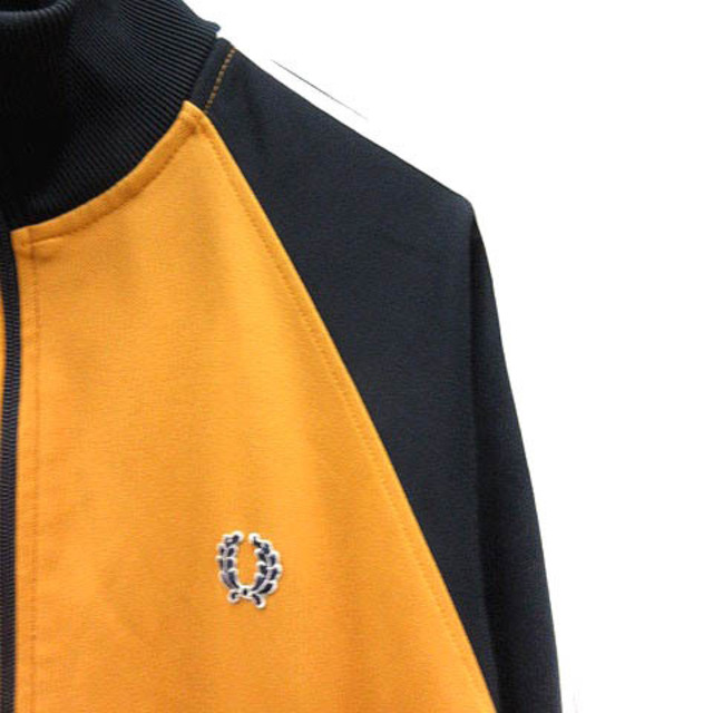 FRED PERRY(フレッドペリー)のフレッドペリー トラックジャケット ジップアップ ロゴ M オレンジ 紺 メンズのジャケット/アウター(その他)の商品写真