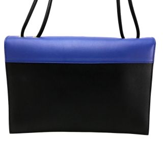 セリーヌ(celine)の新品同様セリーヌ2015年春夏トリコロール ポケットミディアムクラッチ ブルー(クラッチバッグ)