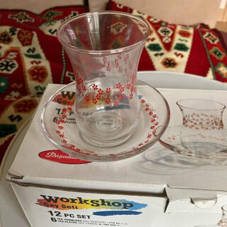 トルコのチャイグラスセット(グラス/カップ)